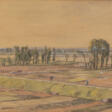 P. A. WEBER tätig um 1930 Rheinische Landschaft mit Spazie - Auction archive