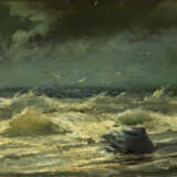 Stormy Sea, signed on the reverse. - Foto 1
