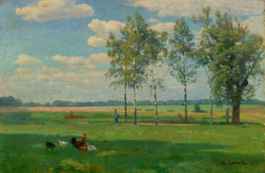 Summer Day, signed and dated 1918.