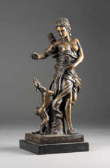 ANTOINE COYSEVOX 1640 - 1720 (nach) DIANA MIT HUND Bronze,