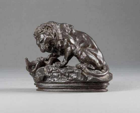 ANTOINE LOUIS BAYRE 1795 - 1875 (Nachfolger) 'LION AU SERPE - photo 1