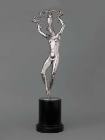 La danse, signed, inscribed “Paris” and dated 1923, further hallmarked on the underside. - Foto 1