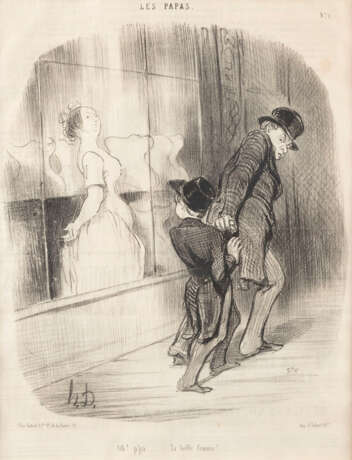 HONORÉ DAUMIER 1808 Marseille - 1879 Valmondois DREI LITHOG - photo 1