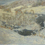 Winter Brook, signed and dated 1968, also further signed twice, titled in Cyrillic and dated on the stretcher. - фото 1