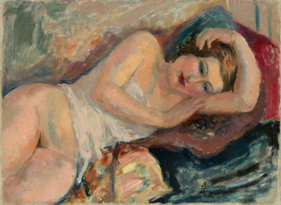 Reclining Nude, signed, also further signed and numbered “4” on the reverse. - photo 1