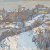 Winter Landscape, signed and dated 1975, also further signed and titled in Cyrillic on the reverse. - фото 1