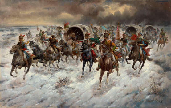 Cossacks on the March, signed. - photo 1