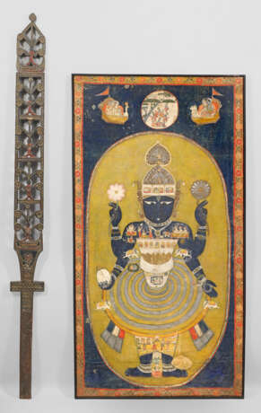 Große hinduistische Thangka mit Paneel - фото 1