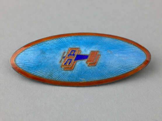 A Badge for the “Dobrolet” Aviation Society, with a pin on the reverse. - Foto 1