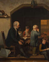 LOUIS SOMERS 1813 Antwerpen - 1880 Schulstunde Öl auf Hol