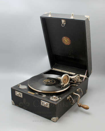 “Antique gramophone Polyphon Musik Frans Lofstrom Sweden” - photo 1