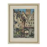 Janis Brekte. Aquarelle Old Riga. Wash and watercolor on paper 20th century г. - фото 1