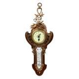 Horloge thermom&egrave;tre. Bronze wood Période de Napoléon III 19th century - photo 1