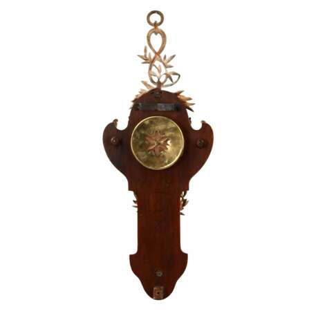 Horloge thermom&egrave;tre. Bronze wood Période de Napoléon III 19th century - photo 3