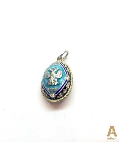 Pendant in the form of egg Enamel 20th century - photo 1