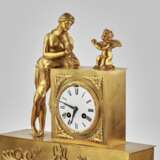 Horloge de cheminee. Brass Empire 20th century - photo 4