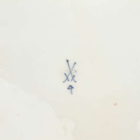MEISSEN große Rundplatte, 19. Jahrhundert - photo 5