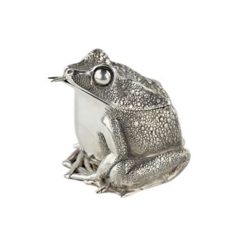 Moutarde argent&eacute;e en forme de grenouille. TIFFANY &amp; CO. Серебро 925 20th century г. - фото 1