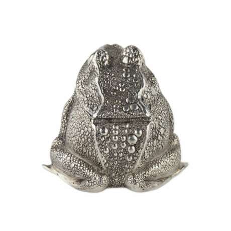 Moutarde argent&eacute;e en forme de grenouille. TIFFANY &amp; CO. Серебро 925 20th century г. - фото 3