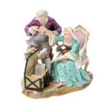 MEISSEN Erbschleichergruppe "Alte Liebe", 1860-1924. - photo 1