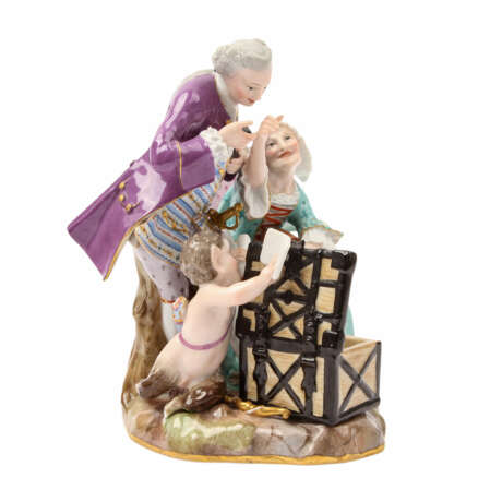 MEISSEN Erbschleichergruppe "Alte Liebe", 1860-1924. - photo 5