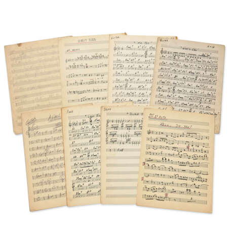 A remarkable archive of manuscript arrangements from the founding years of Count Basie’s “New Testament” band, in the hands of Neal Hefti, Ernie Wilkins, Frank Foster, Benny Golson, Charles Thompson and others, 1940s-50s - photo 1