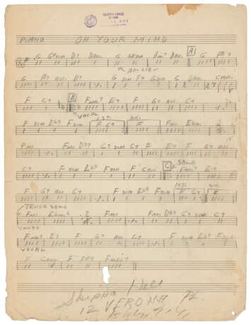 A remarkable archive of manuscript arrangements from the founding years of Count Basie’s “New Testament” band, in the hands of Neal Hefti, Ernie Wilkins, Frank Foster, Benny Golson, Charles Thompson and others, 1940s-50s - Foto 20