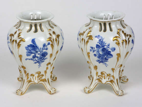 Paar Rokoko Duftvasen Meißen um 1775 - фото 1