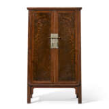 A PAIR OF BURL-INSET HUANGHUALI TAPERED CABINETS - photo 5