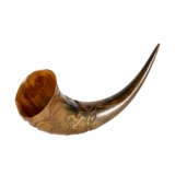 Beschnitztes Horn. CHINA, 1. Hälfte 20. Jahrhundert, - Foto 3