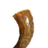 Beschnitztes Horn. CHINA, 1. Hälfte 20. Jahrhundert, - фото 5
