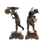 Zwei Trommler aus Bronze. BURMA, 1. Hälfte 20. Jahrhundert. - фото 5