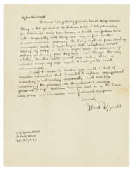 Autograph letter signed (&#39;F. Scott Fitzgerald&#39;) to Lucy Norval