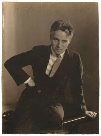 Charlie Chaplin, 1925 gelatin silver print, mounted to board - photo 1