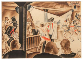 Original artwork for the dust jacket of The George Gershwin Song-book and the illustration for the song Sweet and Low Down.