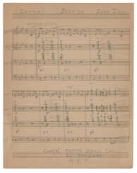 Autograph music manuscript for Juan Tizol’s Perdido, together with Duke Ellington’s first sketch arrangement for the song, 1941