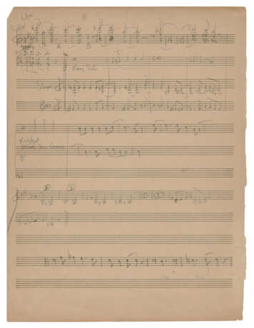 Autograph music manuscript for Juan Tizol’s Perdido, together with Duke Ellington’s first sketch arrangement for the song, 1941 - photo 2