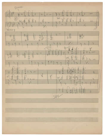 Autograph music manuscript for Juan Tizol’s Perdido, together with Duke Ellington’s first sketch arrangement for the song, 1941 - photo 3