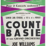 Concert poster for a performance by Count Basie and His Orchestra with Joe Williams at the Olympia, Paris, 28 February 1959 - photo 1