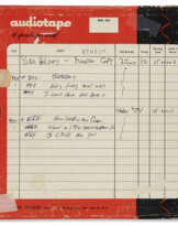 Three rare reel-to-reel master copy studio recordings of Billie Holiday from sessions produced by Norman Granz between April 1952 and August 1955