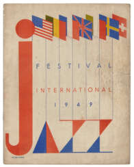 Souvenir programme for the Festival International 1949 de Jazz at the Salle Pleyel, Paris, 8-15th May 1949, signed on the corresponding interior photo pages by over forty of the musicians who performed at the festival