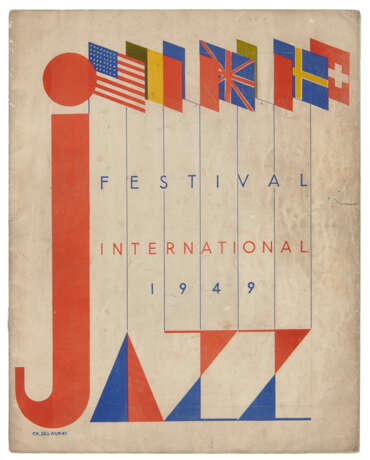 Souvenir programme for the Festival International 1949 de Jazz at the Salle Pleyel, Paris, 8-15th May 1949, signed on the corresponding interior photo pages by over forty of the musicians who performed at the festival - Foto 1