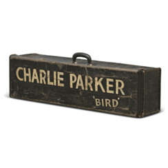An instrument case, personally owned and used by Charlie “Bird” Parker, dating from his trip to Sweden in November 1950