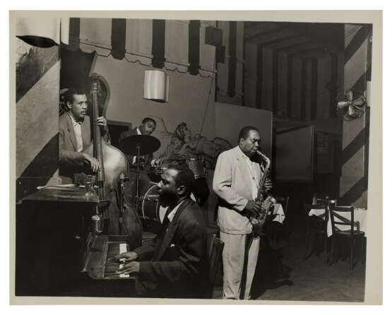 Charlie Parker, Thelonius Monk, Charles Mingus and Roy Haynes at the Open Door, New York, September 1953 - фото 1