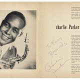 Concert programme for Just Jazz, Gene Norman’s series of jazz concerts featuring the Charlie Parker Quintet, the Dave Brubeck Quartet, with Chet Baker and Shelly Manne, c.1953, signed and inscribed by Charlie Parker - Foto 1