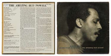 Two albums signed by Bud Powell