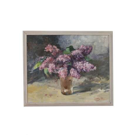 Peinture &agrave; lhuile sur toile Bouquet de lilas A.Neberekutin Canvas oil 21th century - photo 1