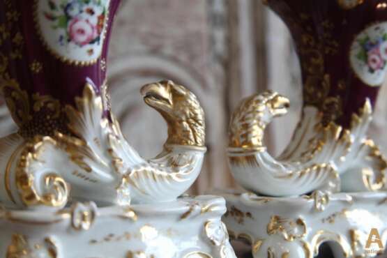 A pair of vases Gilding Classicism Mid-19th century - photo 3
