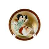 Trois assiettes japonaises &agrave; th&egrave;mes erotiques. Porzellan Oriental Art 20th century - Foto 9