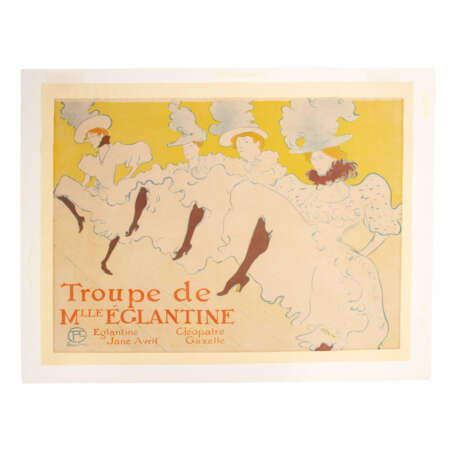 TOULOUSE-LAUTREC, HENRI de (1864.1901), "La Troupe de Mademoiselle Eglantine", 1896, - Foto 5